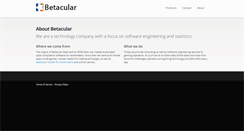 Desktop Screenshot of betacular.com